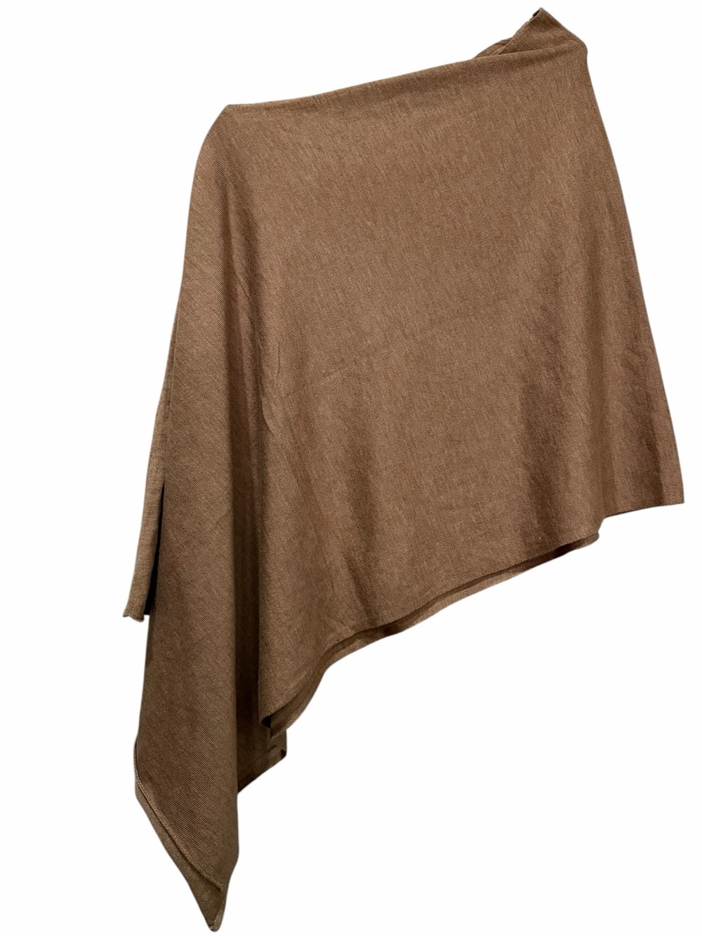 Ecovibe OS Brown Wool Blend Shrug Coverup B8